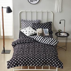 [르헤브] 폴카도트 고밀도 피치스킨 사계절 이불패드세트SS