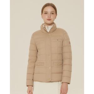 헤지스 골프 여성 24FW 베이지 여성 ESSENTIAL 구스다운 점퍼 HWJU4D701I2