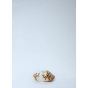 25 FW 보테가베네타 여성 라나 진주 반지  bov0260033gld