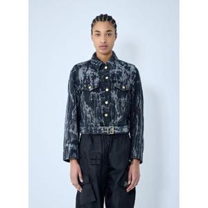 25 FW 가니 여성 중량 데님 벨트 장식 재킷  gan0259037blu