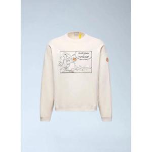 25 FW Moncler x Gilga Farm by Donald Glover 남성 로고 모티프 맨투맨 mgf0162006wht