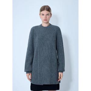 25 FW 질샌더 여성 오버랩 패널 스웨터 jil0262003blk