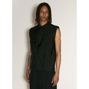 25 FW 생로랑 남성 사하리엔 민소매 셔츠 sla0156014blk