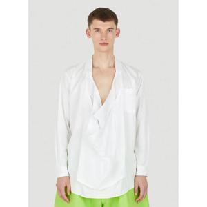 25 FW 꼼데가르송 남성 Draped Shirt hpl0150002wht