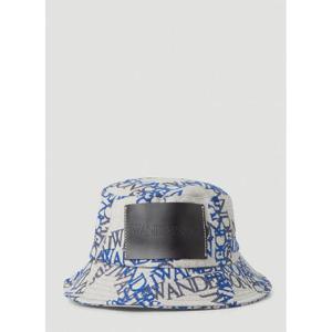25 FW JW앤더슨 여성 Double Logo Bucket Hat jwa0248012blu