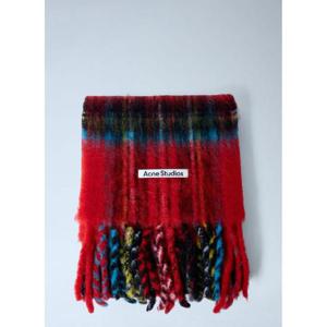 25 FW 아크네 남성 모헤어 체크 스카프 acn0162034col