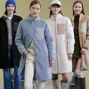 [리베레츠]여성리버시블플리스롱점퍼