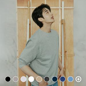 [지오다노/본사] 025510 변우석 라운드넥 맨투맨_17color