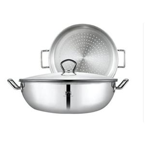 [풍년]클래식 통3중 웍.찜기세트(32cm)JU