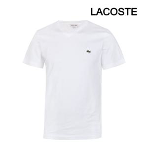 라코스테 반팔티셔츠 브이넥 화이트 TH2036-001
