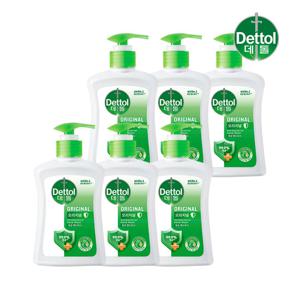 데톨 오리지널 핸드워시 250ml x6개 손세정제 핸드솝 물비누