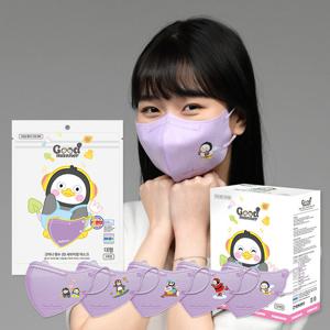 [25+25매] 굿매너 펭수 새부리형 마스크 대형 바이올렛  아트심볼