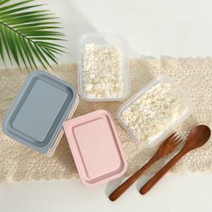 [올리오]사각 전자렌지 냉동밥 도시락통 보관 용기 400ml 8개