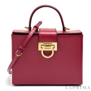 [FERRAGAMO] 페라가모 스튜디오 스몰 박스백 21-1981 MELAGRANA