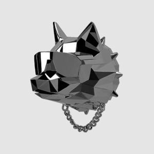 [무케렌시아] 쓰리나인_불독 힙한늑대 차량용 방향제_크롬블랙