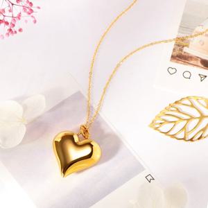 골드팡 24k 순금 볼륨통통하트 목걸이 소