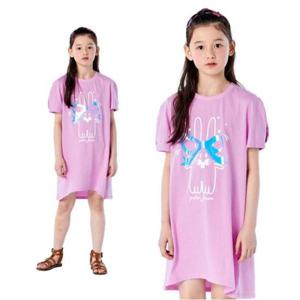 [피터젠슨]아동 주름 소매 홀로그램 리본 피터 원피스 (PRM11NJ24G_PK)