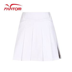 [팬텀] 여성 뒷밴딩 플리츠 큐롯 스커트 222C1PC954_WH