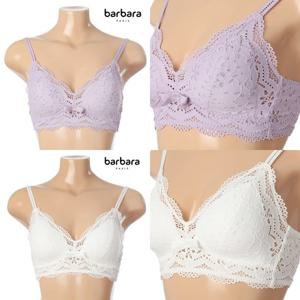 [바바라(언더웨어)]펀칭 레이스 삼각 브라렛 여성 노와이어 브라ABR4418