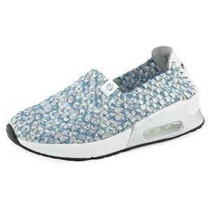 [베어파우(슈즈)]CRYSTAL WOVEN 여성 매쉬 슬립온 K0128142PA-W 블루 4센치