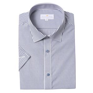 [카운테스마라(셔츠)]면혼방 런던스트라이프 슬림핏 반소매(B) CDHW2P5355N0