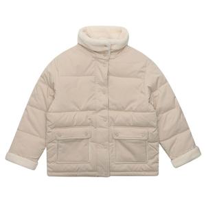 [오션스카이][2color]여아 양털 카라 중힙점퍼