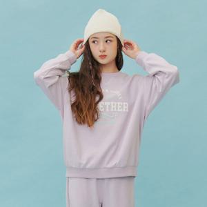 [오션스카이] [2color]여아 레터링 크롭 맨투맨 T-shirt