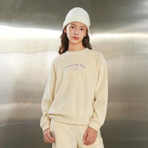 [오션스카이] [2color]여아 기모 골지 크롭 맨투맨 T-shirt