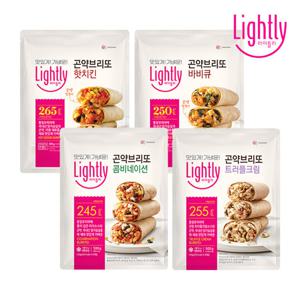 라이틀리 곤약브리또  핫치킨 500g(4입)x2개/바비큐/콤비/트러플