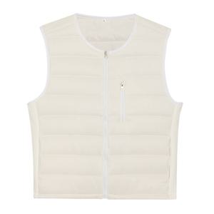 남자 가성비 캐주얼 경량 패딩 조끼 SO-VEP-Q051-아이보리