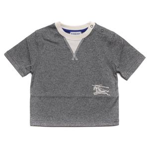 [버버리]24SS EKD 자수 투톤 반팔티셔츠 (8078320 CHARCOAL GREY MELANGE 24
