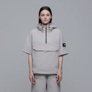 내셔널지오그래픽 N242UFT941 데일리 경량 우븐 스트레치 반팔 아노락 MOURNING BEIGE