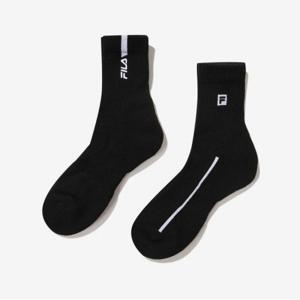 [휠라] 정상* 19,000원 쿠셔닝 중목양말 2매입(FS3SCG1182X_BLK)