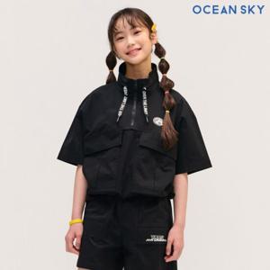 [오션스카이]여아 스트레치 반지퍼 반팔 아노락 티셔츠-DBJG5861
