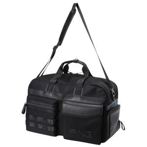 [핑골프][양말증정]남성 멀티 포켓 배색 보스턴백 111D1BB184_BK