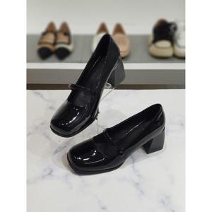 한슈 세이브존03 랜디 스퀘어코 에나멜 메리제인 펌프스 6.5cm SAVHS67313-4no