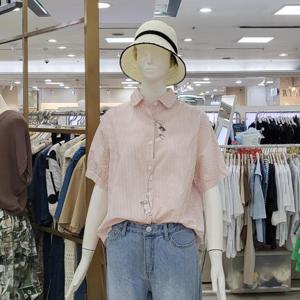 스테파니 DP01 빼꼼고양이 스트라이프 셔츠 A24SH4219