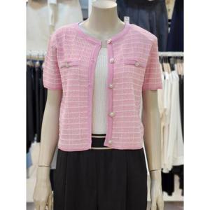 SOUP 세이브존07 라운드넥 트위드 숏 가디건 OA5GDT4