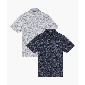 크로커다일 세이브존03 [크로커다일] 슬럽 올오버 프린트 카라티셔츠 SAVZXCDAAATS2405