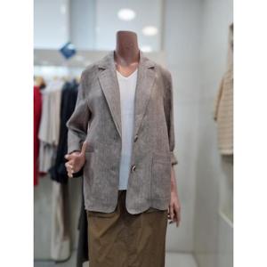 올앤선드리 세이브존06 린넨체크 재킷 A4JJM3J101