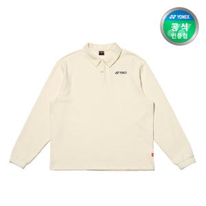 요넥스 테니스 긴팔티 남녀공용 크림 245TL001U