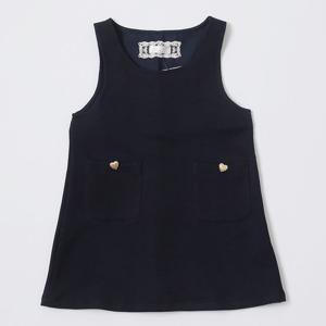 [로엠걸즈(아동)]브리티쉬 로얄 네이비 조끼 원피스 RGOM2382P