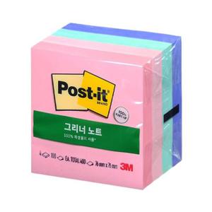 3M 포스트잇 그리너노트 654-4RP-AP 스윗스프링클즈