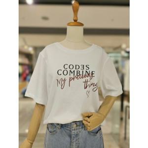 [코데즈컴바인] 크롭 반팔티셔츠 (CJC-TS502W8)