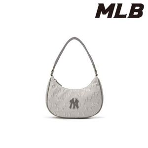 MLB (3ABQS014N-50CGL) 클래식 모노그램 자카드 호보백