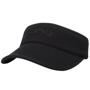 [핑골프][양말증정]여성 테잎 장식 썬바이저 121D3CP051_BK