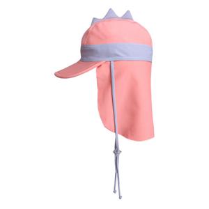 [삐까부]뿔공룡 핑크 아동 플랩캡 자외선 차단 유아 수영모자