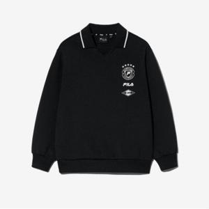 [휠라키즈] PF 카라 포인트 맨투맨 (FK2POG3301M_BLK)