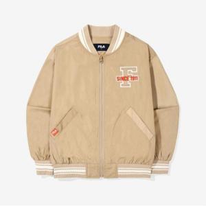 [휠라키즈] 로고 포인트 바시티 점퍼 (FK2JKG3401X_BEG)