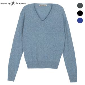 [나인식스뉴욕] V넥 캐시미어 울 터치 니트 (NO9KP011M0)